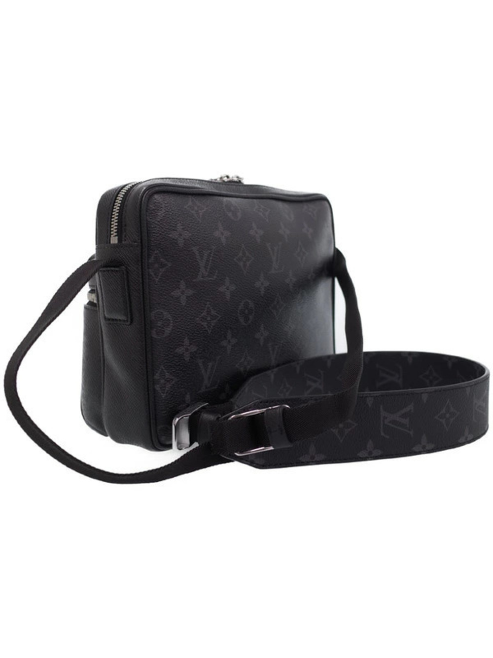 Louis Vuitton Taigarama Bag Messenger Shoulder Outdoor Black